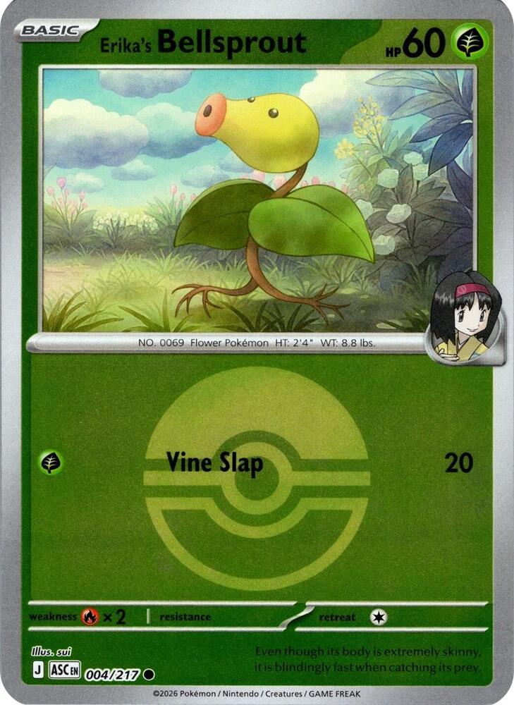 Erikas Bellsprout Poke Ball 004/217 (ME: Ascended Heroes)  - Poke Ball Holofoil