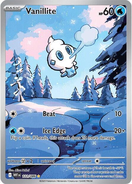 Vanillite 111/086 (SV: White Flare)  - Holofoil