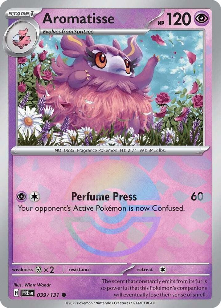 Aromatisse 039/131 (SV: Prismatic Evolutions)  - Poke Ball Holofoil