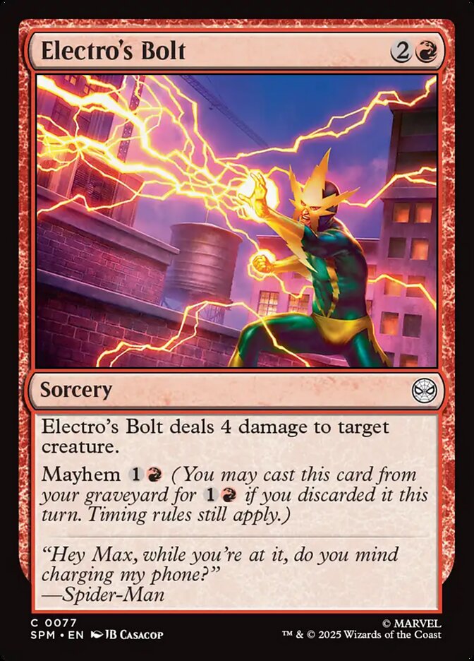 Electros Bolt 77 (Marvel's Spider-Man)  - Foil