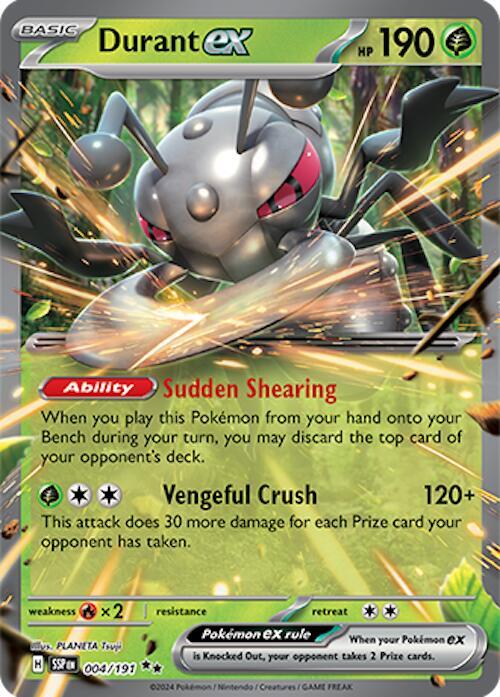 Durant ex 004/191 (SV08: Surging Sparks)  - Holofoil