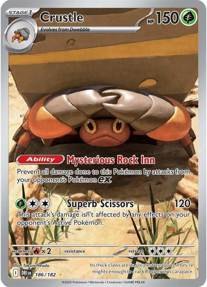 Crustle 186/182 (SV10: Destined Rivals)  - Holofoil