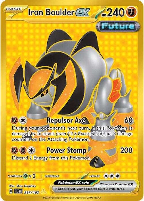 Iron Boulder ex 217/162 (SV05: Temporal Forces)  - Holofoil