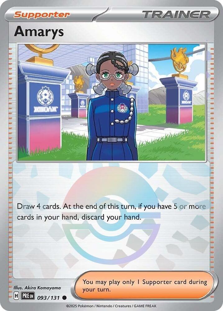 Amarys 093/131 (SV: Prismatic Evolutions)  - Poke Ball Holofoil