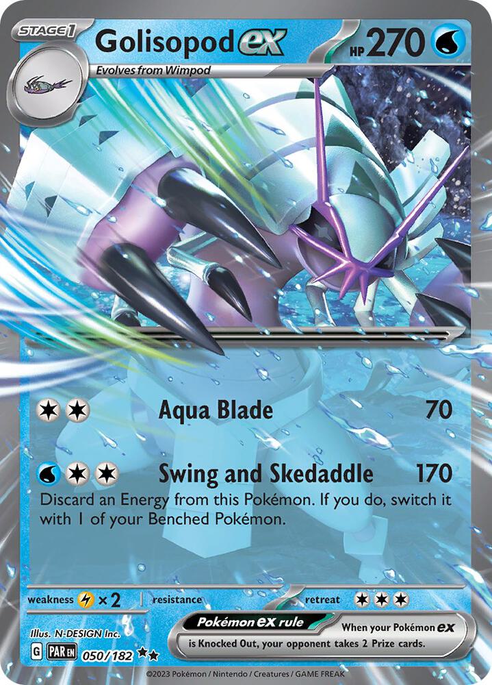 Golisopod ex 050/182 (SV04: Paradox Rift)  - Holofoil
