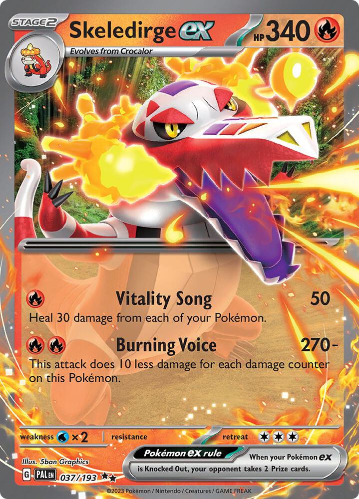 Skeledirge ex 037/193 (SV02: Paldea Evolved)  - Holofoil