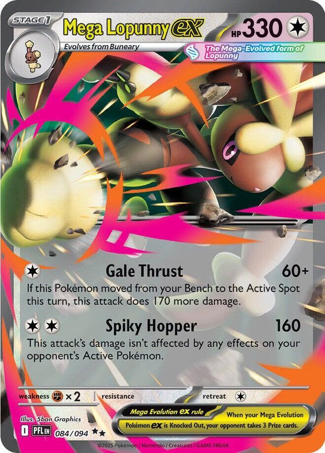 Mega Lopunny ex 084 094 084/094 (ME02: Phantasmal Flames)  - Holofoil