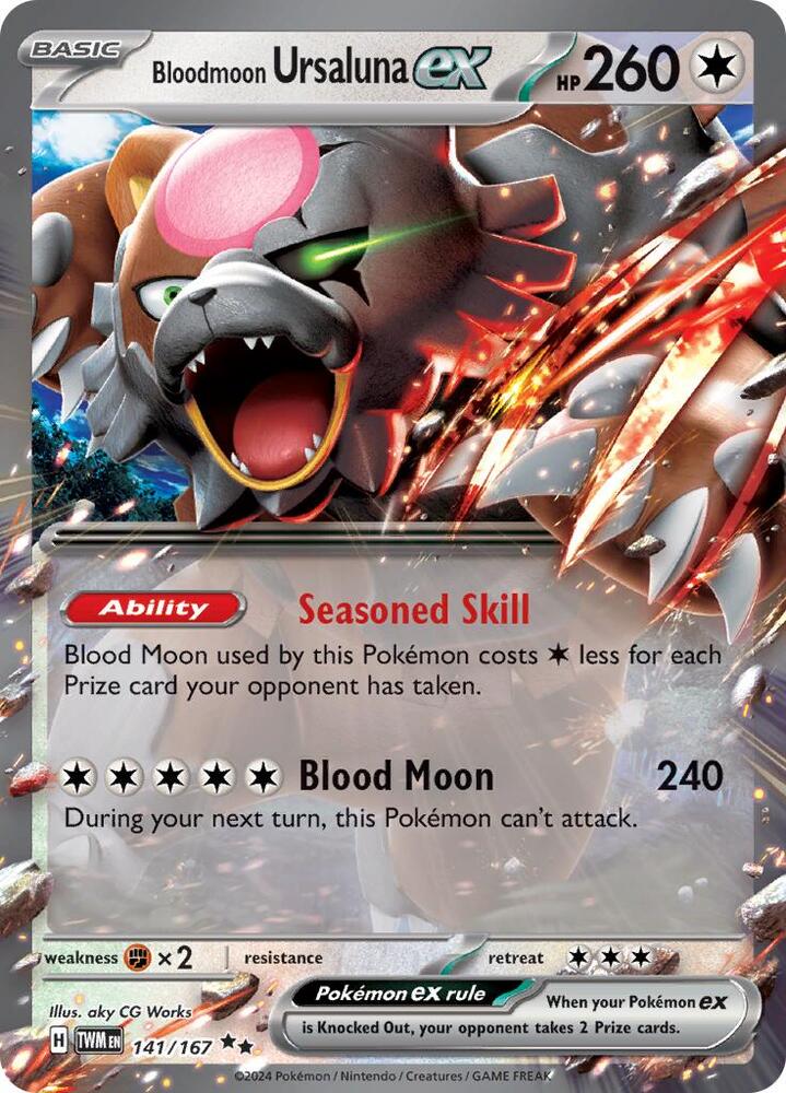 Bloodmoon Ursaluna ex 141/167 (SV06: Twilight Masquerade)  - Holofoil