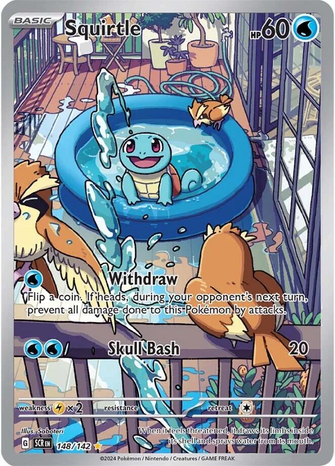 Squirtle 148/142 (SV07: Stellar Crown)  - Holofoil