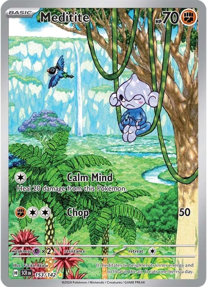 Meditite 153/142 (SV07: Stellar Crown)  - Holofoil