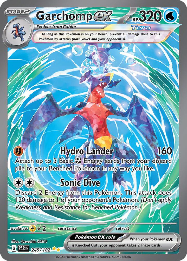 Garchomp ex 245/182 (SV04: Paradox Rift)  - Holofoil