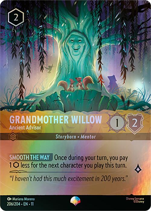 Grandmother Willow, Ancient Advisor 206/204 (Winterspell)  - Holofoil