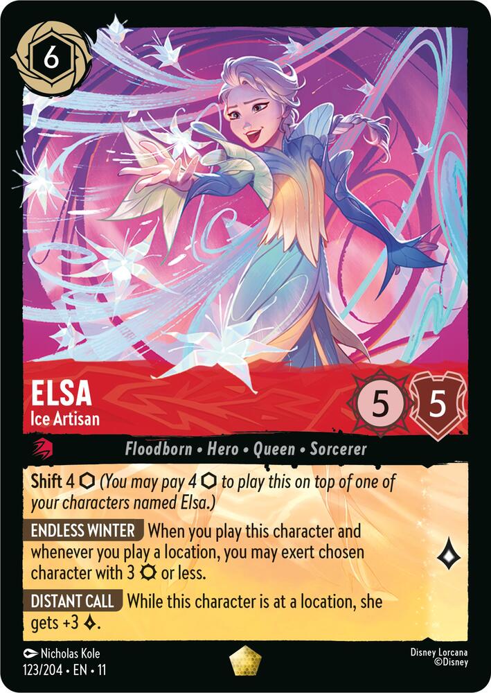 Elsa, Ice Artisan 123/204 (Winterspell)  - Cold Foil