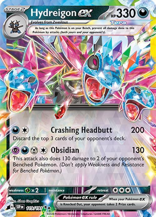 Hydreigon ex 119/191 (SV08: Surging Sparks)  - Holofoil