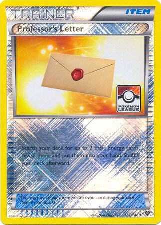 Professors Letter Pokemon League 123/146 (League & Championship Cards)  - Reverse Holofoil