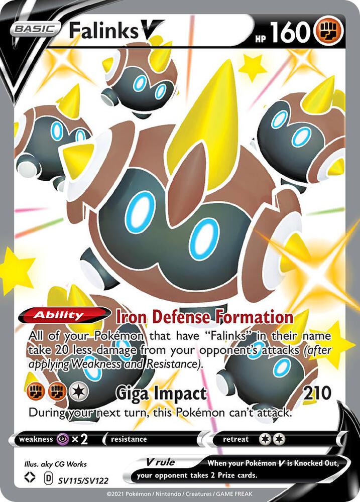 Falinks V SV115/SV122 (Shining Fates: Shiny Vault)  - Holofoil
