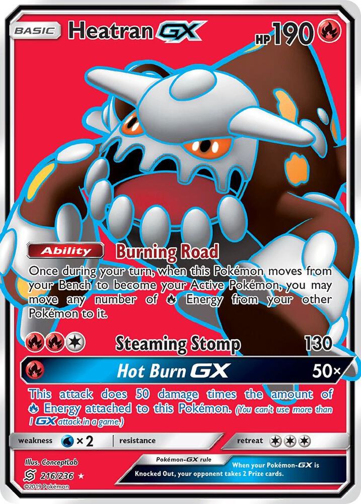 Heatran GX 216/236 (SM - Unified Minds)  - Holofoil
