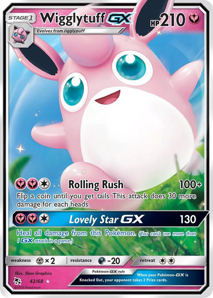 Wigglytuff GX 42/68 (Hidden Fates)  - Holofoil