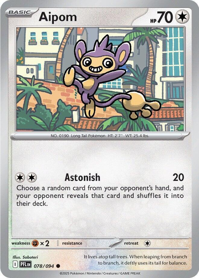 Aipom 078/094 (ME02: Phantasmal Flames)  - Reverse Holofoil