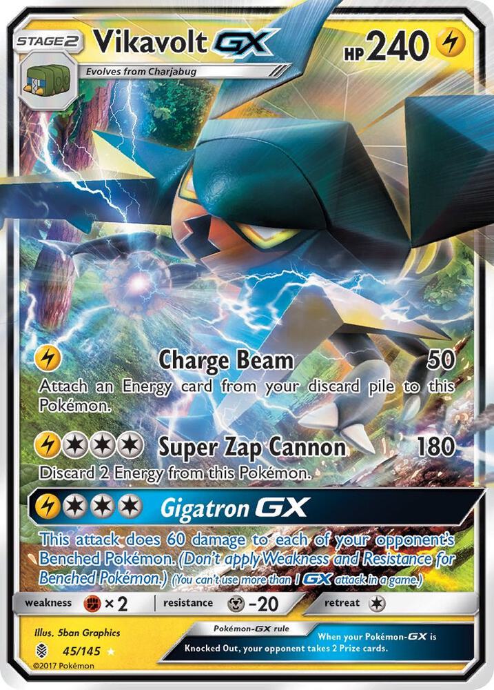 Vikavolt GX 45/145 (SM - Guardians Rising)  - Holofoil