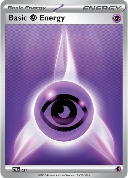 Basic Psychic Energy 021 (SVE: Scarlet & Violet Energies)  - Reverse Holofoil