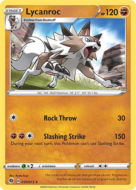 Lycanroc 30/73 (Champion's Path)  - Holofoil