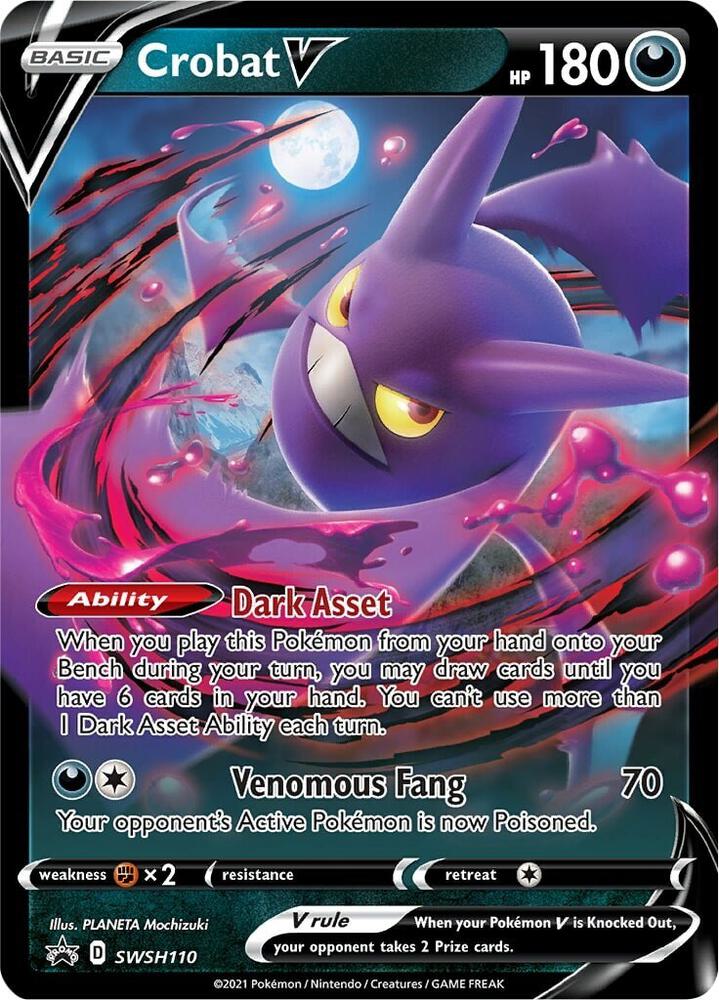 Crobat V SWSH110 (SWSH: Sword & Shield Promo Cards)  - Holofoil