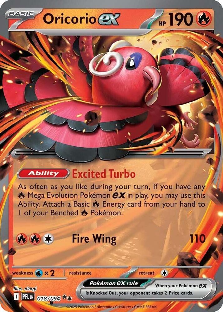 Oricorio ex 018/094 (ME02: Phantasmal Flames)  - Holofoil