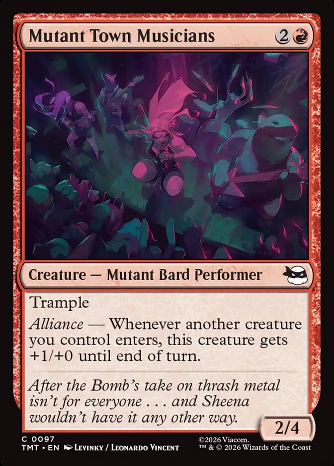 Mutant Town Musicians 97/190 (Teenage Mutant Ninja Turtles)  - Foil