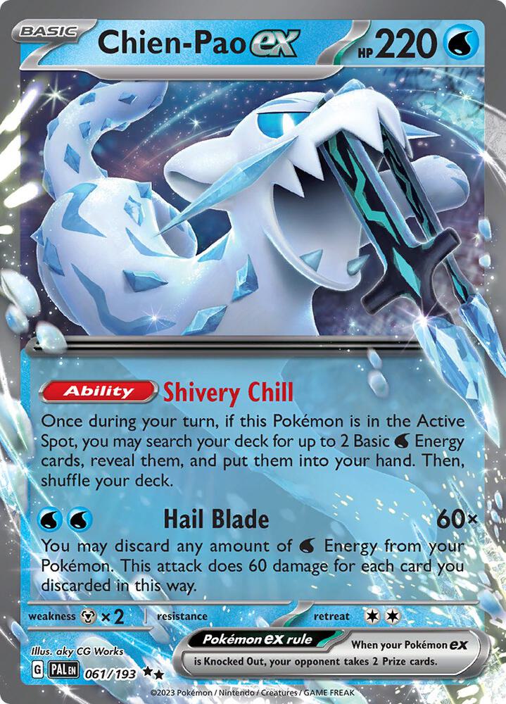 Chien-Pao ex 061/193 (SV02: Paldea Evolved)  - Holofoil