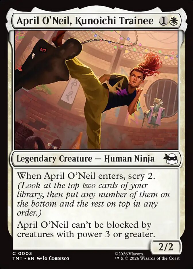 April O'Neil, Kunoichi Trainee 3/190 (Teenage Mutant Ninja Turtles)  - Foil