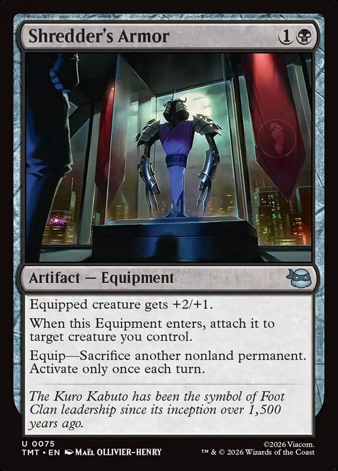 Shredder's Armor 75/190 (Teenage Mutant Ninja Turtles)  - Foil
