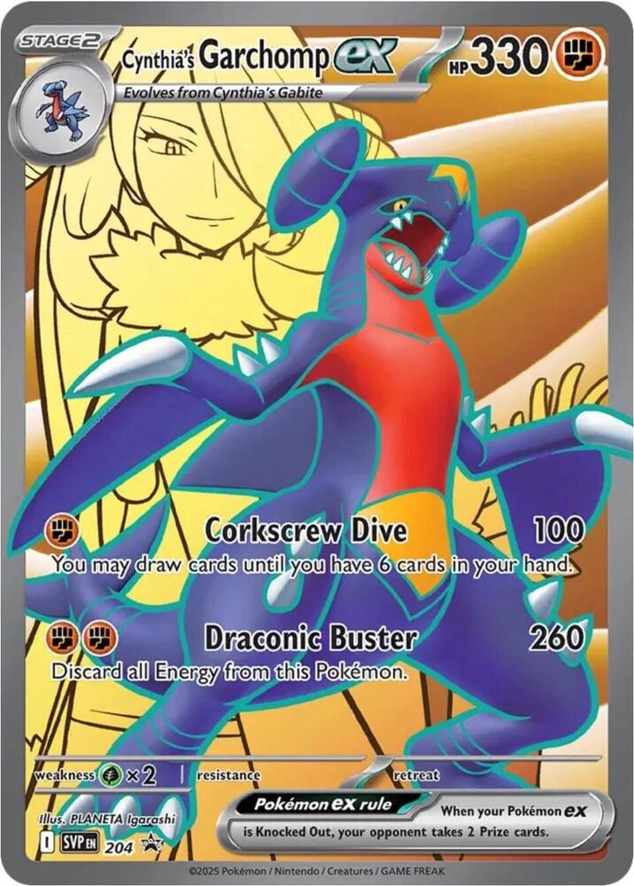 Cynthia's Garchomp ex 204 (SV: Scarlet & Violet Promo Cards)  - Holofoil