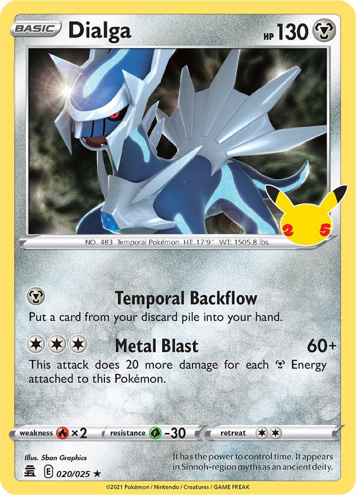 Dialga 020/025 (Celebrations)  - Holofoil