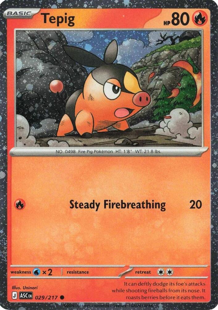 Tepig 029/217 (Miscellaneous Cards & Products)  - Cosmo Holofoil