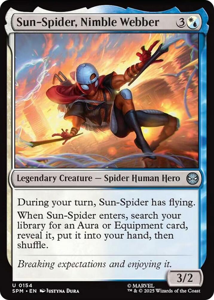 Sun-Spider, Nimble Webber 154 (Marvel's Spider-Man)  - Foil