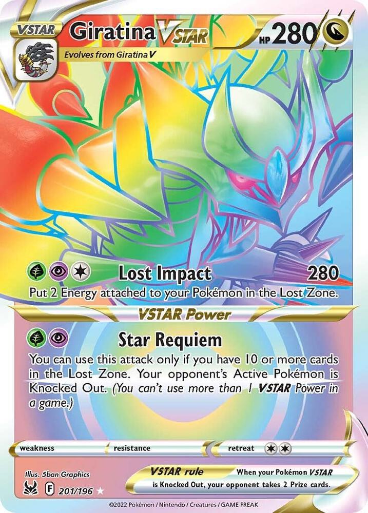 Giratina VSTAR Secret 201/196 (SWSH11: Lost Origin)  - Holofoil