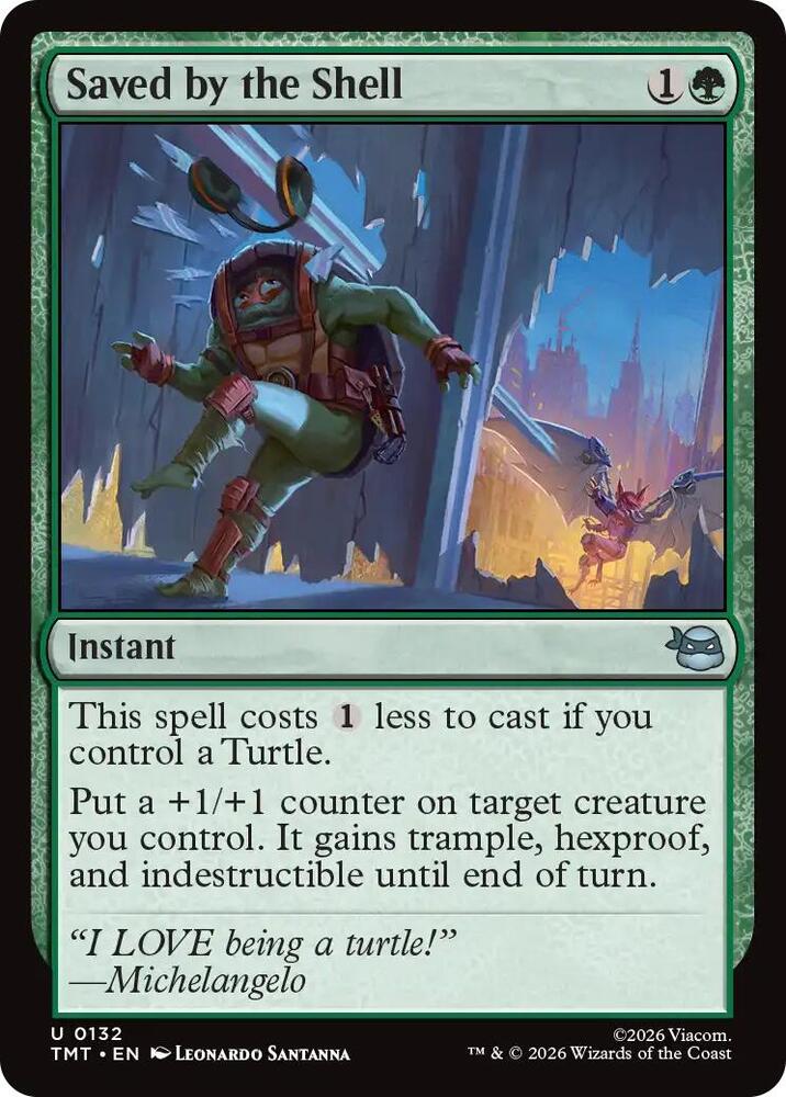 Saved by the Shell 132/190 (Teenage Mutant Ninja Turtles)  - Foil