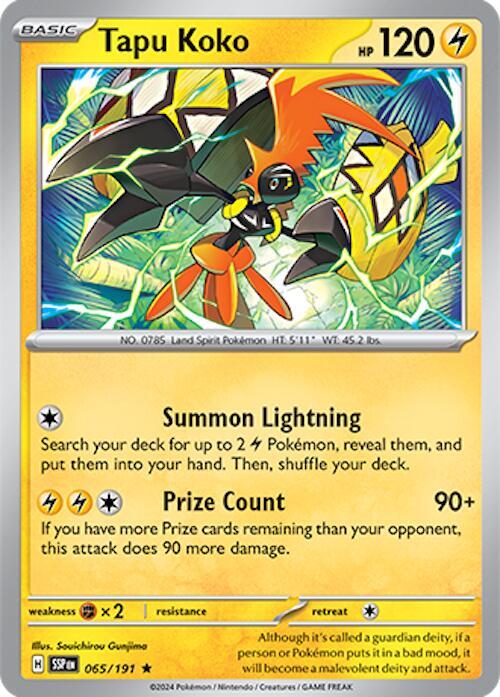 Tapu Koko 065/191 (SV08: Surging Sparks)  - Holofoil