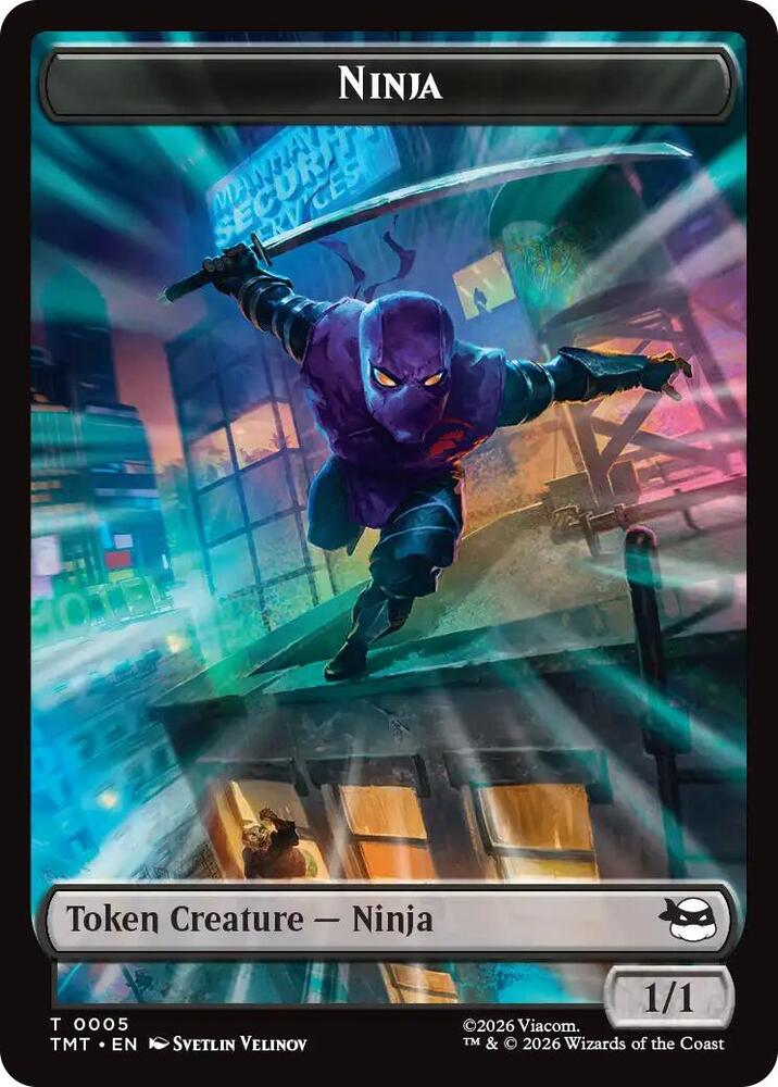 Ninja Mutagen Double Sided Token 5 // 9 (Teenage Mutant Ninja Turtles)  - Foil