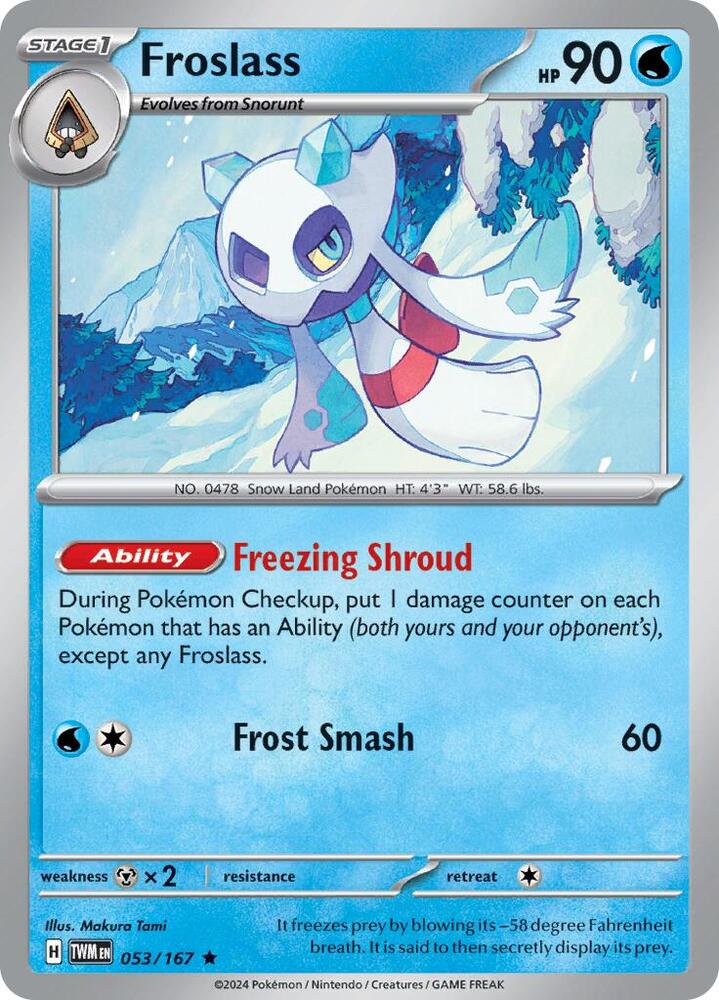 Froslass 053/167 (SV06: Twilight Masquerade)  - Holofoil