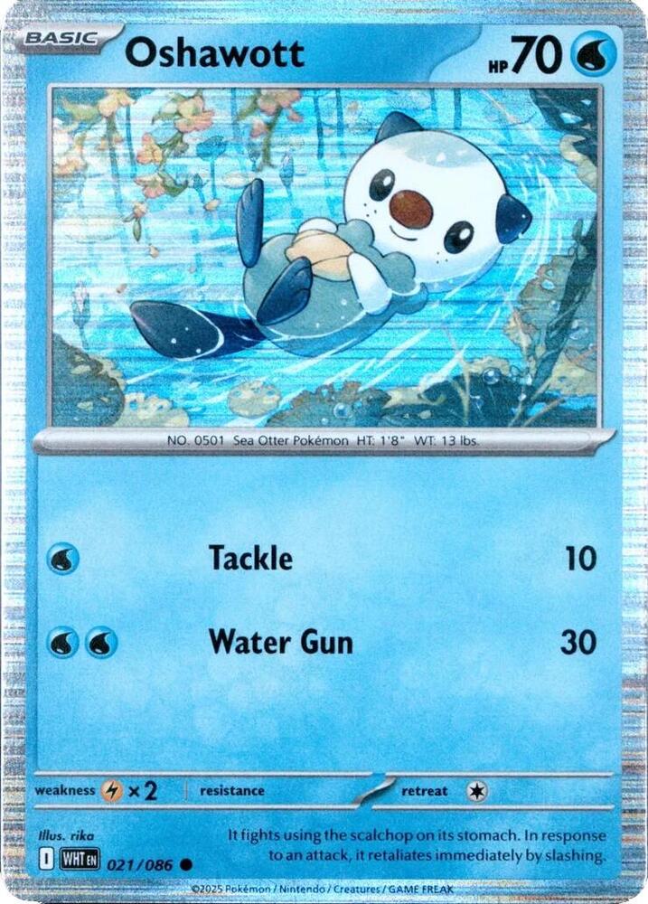 Oshawott Unova Poster Collection 021/086 (Miscellaneous Cards & Products)  - Holofoil