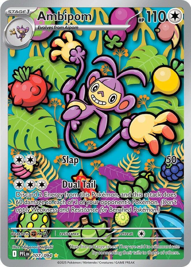 Ambipom 107/094 (ME02: Phantasmal Flames)  - Holofoil