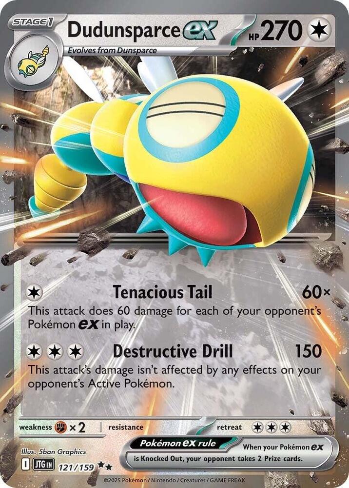 Dudunsparce ex 121/159 (SV09: Journey Together)  - Holofoil