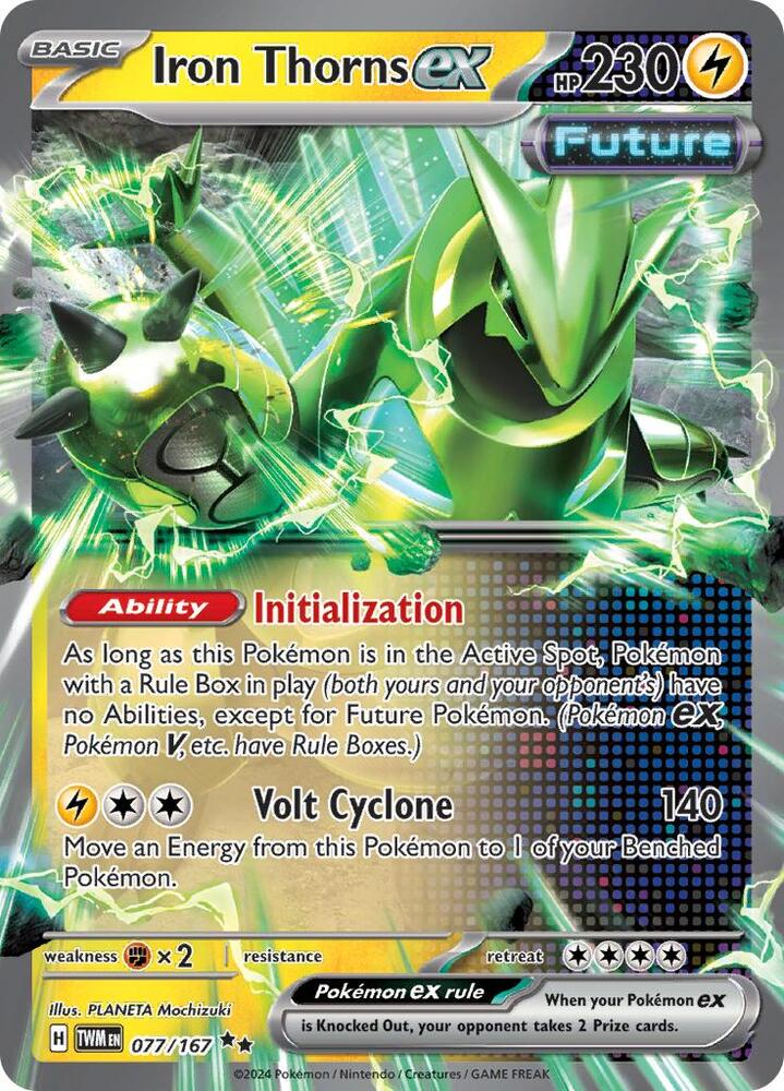 Iron Thorns ex 077/167 (SV06: Twilight Masquerade)  - Holofoil