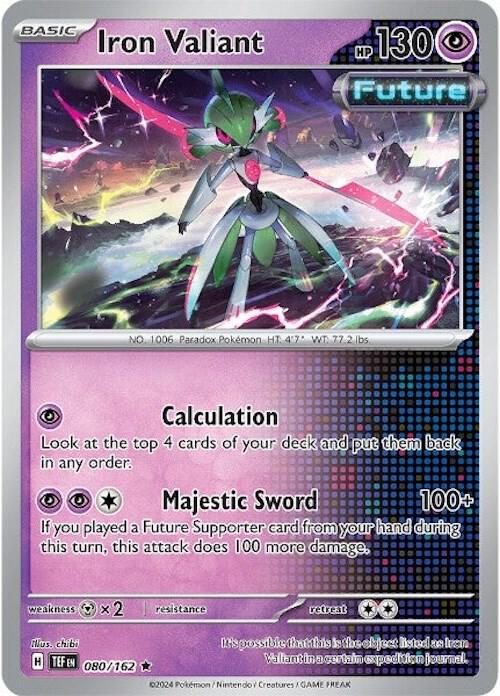 Iron Valiant 080/162 (SV05: Temporal Forces)  - Holofoil