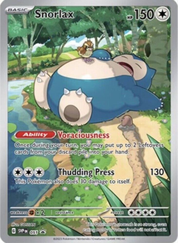 Snorlax 051 (SV: Scarlet & Violet Promo Cards)  - Holofoil