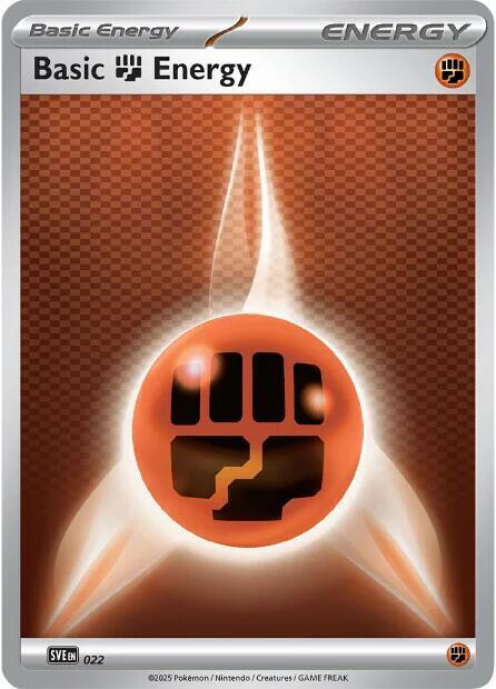 Basic Fighting Energy 022 (SVE: Scarlet & Violet Energies)  - Reverse Holofoil