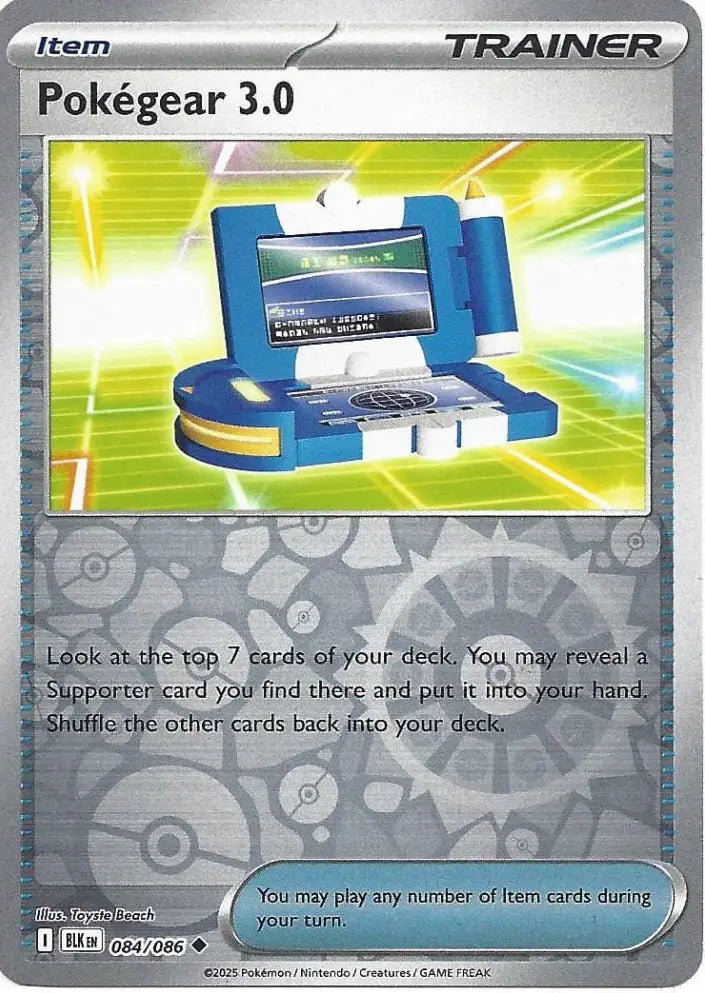 Pokegear 3.0 084/086 (SV: Black Bolt)  - Reverse Holofoil