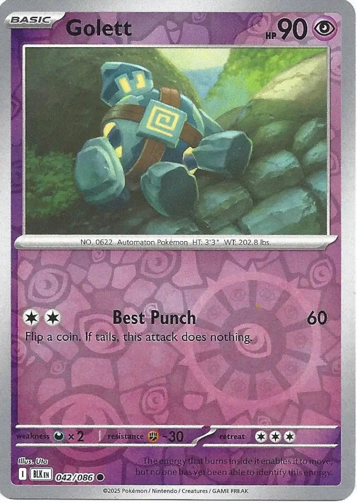 Golett 042/086 (SV: Black Bolt)  - Reverse Holofoil